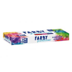Farby plakatowe Oxford, 12+2kol